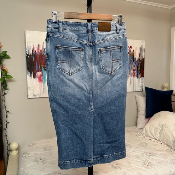 TOM FORD Denim Pencil Skirt - Picture 5 of 9